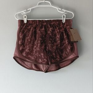 NEW Nike Dri-Fit Lined Running Shorts Mauve Brown Rose Pink Mesh Pocket Medium